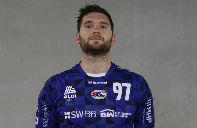 Bietigheim , Handball Fototermin SG BBM Bietigheim , Jonathan Fischer