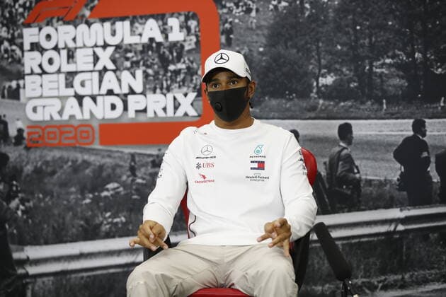 Sport Bilder des Tages Motorsports: FIA Formula One World Championship, WM, Weltmeisterschaft 2020, Grand Prix of Belgium Motorsports: FIA Formula One World Championship 2020, Grand Prix of Belgium, 44 Lewis Hamilton (GBR, Mercedes-AMG Petronas Formula One Team),