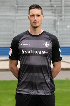 27.08.2020, xfux, Fussball 2.Bundesliga, SV Darmstadt 98, 2.BL, Porträttermin 2020 2021, Fototermin, emonline, emspor, deloka, v.l. Florian Stritzel; SV Darmstadt 98; 2.BL; Porträttermin 2020 2021 Darmstadt
