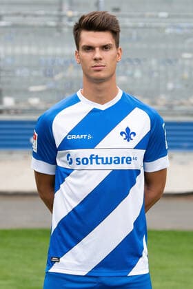 27.08.2020, xfux, Fussball 2.Bundesliga, SV Darmstadt 98, 2.BL, Porträttermin 2020 2021, Fototermin, emonline, emspor, deloka, v.l. Mathias Honsak; SV Darmstadt 98; 2.BL; Porträttermin 2020 2021 Darmstadt