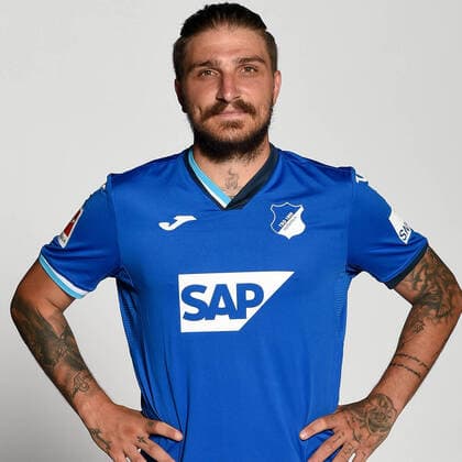 Porträttermin TSG 1899 Hoffenheim , Fussball 1. Bundesliga Saison 2020-2021 Konstantinos Stafylidis , TSG 1899 Hoffenheim . Porträttermin TSG 1899 Hoffenheim 2020-2021 . Sinsheim, GER, 21.08.2020 ,Fussball 1. Bundesliga 2020 2021 . Editorial use only !. Sinsheim Wirsol-Rhein-Neckar-Arena Deutschland