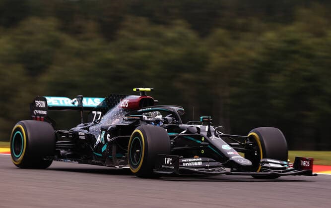 Motorsports: FIA Formula One World Championship, WM, Weltmeisterschaft 2020, Grand Prix of Belgium Motorsports: FIA Formula One World Championship 2020, Grand Prix of Belgium, 77 Valtteri Bottas (FIN, Mercedes-AMG Petronas Formula One Team),
