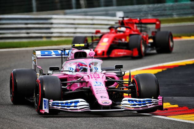 Motorsports: FIA Formula One World Championship, WM, Weltmeisterschaft 2020, Grand Prix of Belgium Motorsports: FIA Formula One World Championship 2020, Grand Prix of Belgium, 18 Lance Stroll (CAN, BWT Racing Point F1 Team),