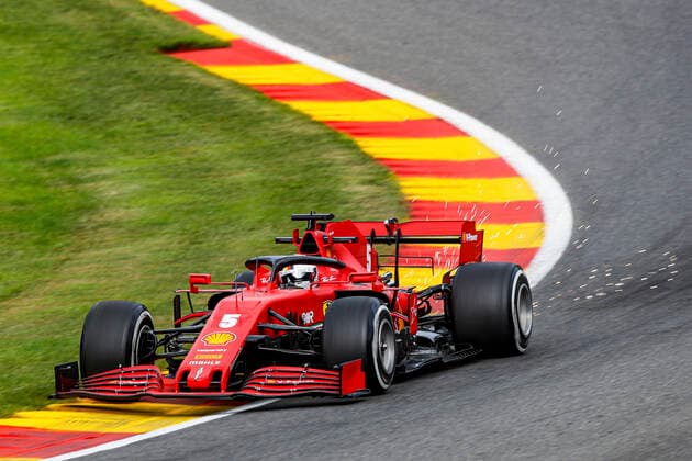 Motorsports: FIA Formula One World Championship, WM, Weltmeisterschaft 2020, Grand Prix of Belgium, 5 Sebastian Vettel (GER, Scuderia Ferrari Mission Winnow), Spa-Francorchamps Belgium