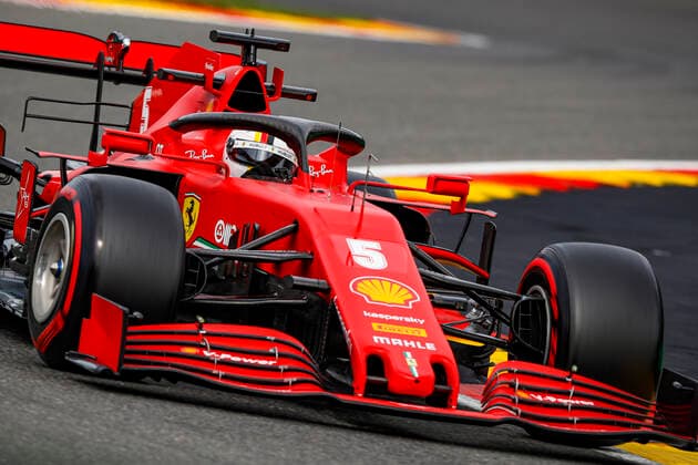 Motorsports: FIA Formula One World Championship, WM, Weltmeisterschaft 2020, Grand Prix of Belgium, 5 Sebastian Vettel (GER, Scuderia Ferrari Mission Winnow), Spa-Francorchamps Belgium