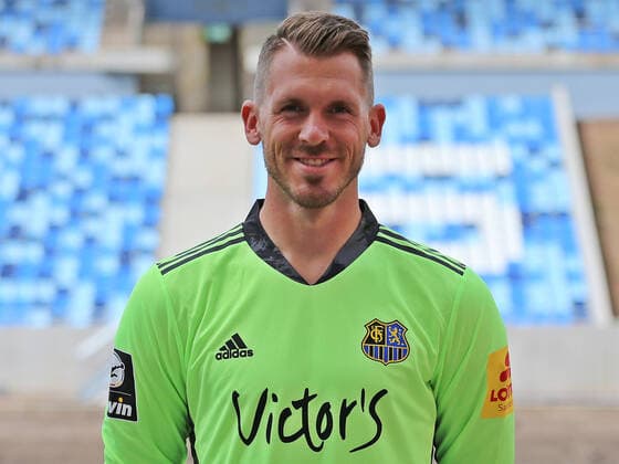 28.08.2020, xklex, Fussball 3.Liga, 1.FC Saarbruecken - Fototermin 2020 21 PortraÌˆttermin 2020 2021, emspor, v.l. Daniel Batz (1.FC Saarbruecken) Saarbruecken