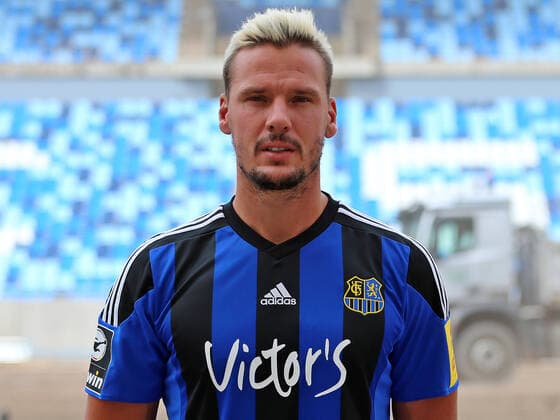 28.08.2020, xklex, Fussball 3.Liga, 1.FC Saarbruecken - Fototermin 2020 21 Portra?ttermin 2020 2021, emspor, v.l. Christopher Schoch (1.FC Saarbruecken) Saarbruecken