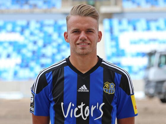 28.08.2020, xklex, Fussball 3.Liga, 1.FC Saarbruecken - Fototermin 2020 21 Portra?ttermin 2020 2021, emspor, v.l. Nicklas Shipnoski (1.FC Saarbruecken) Saarbruecken