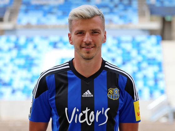 28.08.2020, xklex, Fussball 3.Liga, 1.FC Saarbruecken - Fototermin 2020 21 Portra?ttermin 2020 2021, emspor, v.l. Maurice Deville (1.FC Saarbruecken) Saarbruecken