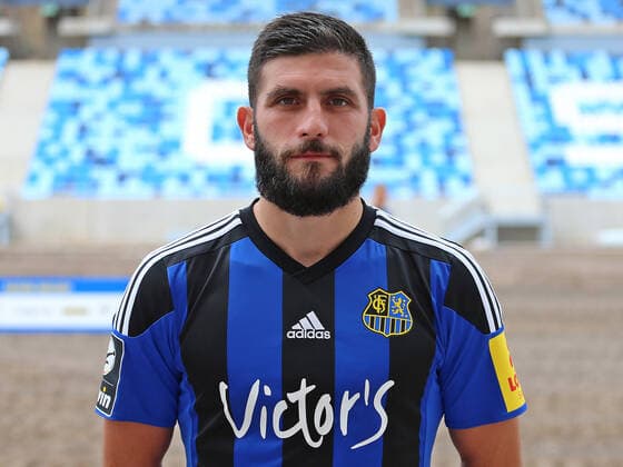 28.08.2020, xklex, Fussball 3.Liga, 1.FC Saarbruecken - Fototermin 2020 21 Portra?ttermin 2020 2021, emspor, v.l. Fanol Perdedaj (1.FC Saarbruecken) Saarbruecken