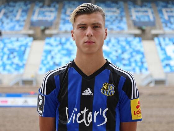 28.08.2020, xklex, Fussball 3.Liga, 1.FC Saarbruecken - Fototermin 2020 21 Portra?ttermin 2020 2021, emspor, v.l. Teo Herr (1.FC Saarbruecken) Saarbruecken