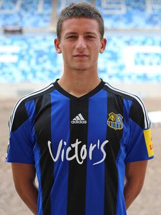 28.08.2020, xklex, Fussball 3.Liga, 1.FC Saarbruecken - Fototermin 2020 21 PortraÌˆttermin 2020 2021, emspor, v.l. Marius Koehl (1.FC Saarbruecken) Saarbruecken