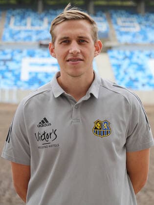 28.08.2020, xklex, Fussball 3.Liga, 1.FC Saarbruecken - Fototermin 2020 21 PortraÌˆttermin 2020 2021, emspor, v.l. Physiotherapeut Rene Herrmann (1.FC Saarbruecken) Saarbruecken