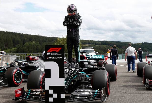 Motorsports: FIA Formula One World Championship, WM, Weltmeisterschaft 2020, Grand Prix of Belgium Motorsports: FIA Formula One World Championship 2020, Grand Prix of Belgium, 44 Lewis Hamilton (GBR, Mercedes-AMG Petronas Formula One Team),