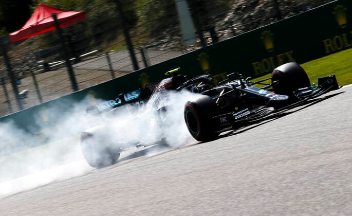 Motorsports: FIA Formula One World Championship, WM, Weltmeisterschaft 2020, Grand Prix of Belgium, 77 Valtteri Bottas (FIN, Mercedes-AMG Petronas Formula One Team), Spa-Francorchamps Belgium
