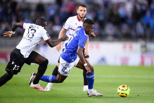 17 JEAN RICNER BELLEGARDE (STRA) FOOTBALL : Strasbourg vs Nice - Ligue 1 Uber Eats - 29 08 2020 FEP Panoramic 