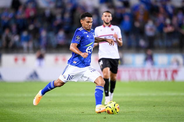 10 KENNY LALA (STRA) FOOTBALL : Strasbourg vs Nice - Ligue 1 Uber Eats - 29 08 2020 FEP Panoramic 