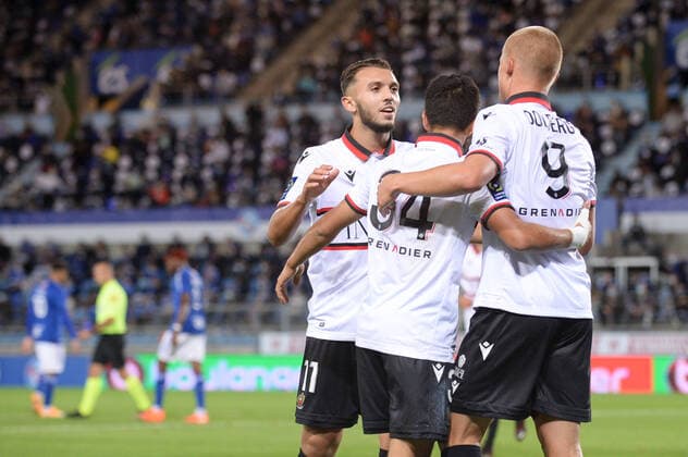 JOIE - 11 AMINE GOUIRI (NICE) FOOTBALL : Strasbourg vs Nice - Ligue 1 Uber Eats - 29 08 2020 FEP Panoramic 
