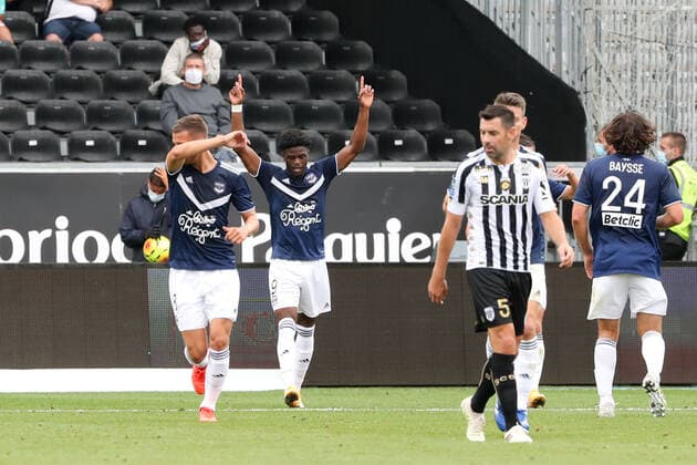 JOIE - 09 JOSH MAJA (BOR) FOOTBALL : Angers vs Bordeaux - Ligue 1 Uber Eats - 30 08 2020 FEP Panoramic 