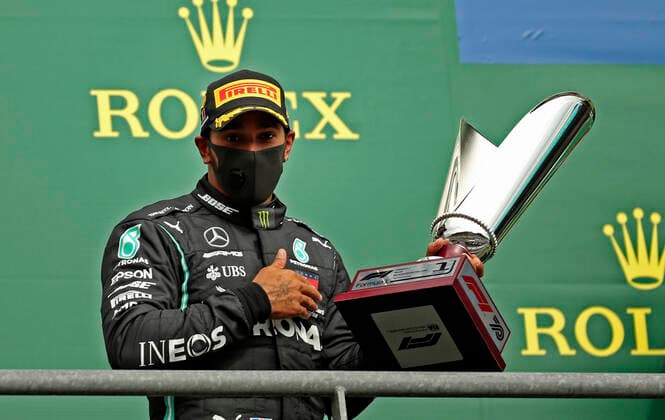 Sport Bilder des Tages Motorsports: FIA Formula One World Championship, WM, Weltmeisterschaft 2020, Grand Prix of Belgium Motorsports: FIA Formula One World Championship 2020, Grand Prix of Belgium, 44 Lewis Hamilton (GBR, Mercedes-AMG Petronas Formula One Team),