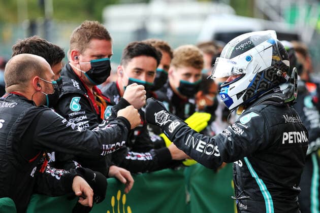 Motorsports: FIA Formula One World Championship, WM, Weltmeisterschaft 2020, Grand Prix of Belgium Motorsports: FIA Formula One World Championship 2020, Grand Prix of Belgium, 77 Valtteri Bottas (FIN, Mercedes-AMG Petronas Formula One Team),