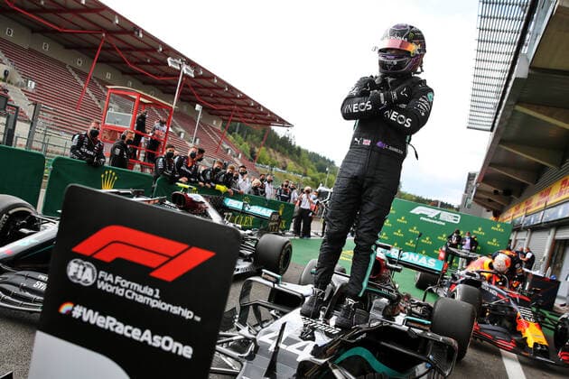 Motorsports: FIA Formula One World Championship, WM, Weltmeisterschaft 2020, Grand Prix of Belgium Motorsports: FIA Formula One World Championship 2020, Grand Prix of Belgium, 44 Lewis Hamilton (GBR, Mercedes-AMG Petronas Formula One Team),
