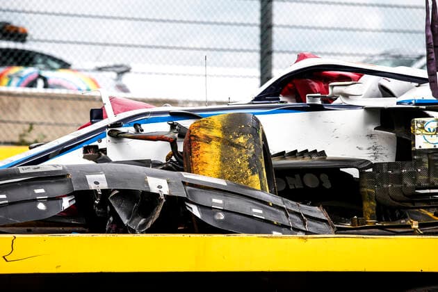 Motorsports: FIA Formula One World Championship, WM, Weltmeisterschaft 2020, Grand Prix of Belgium, Car of 63 George Russell (GBR, Williams Racing), Spa-Francorchamps Belgium