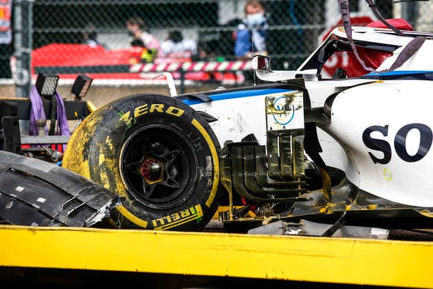Motorsports: FIA Formula One World Championship, WM, Weltmeisterschaft 2020, Grand Prix of Belgium, Car of 63 George Russell (GBR, Williams Racing), Spa-Francorchamps Belgium