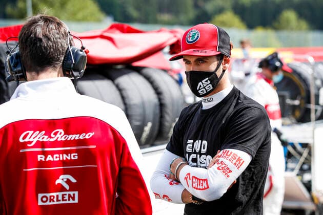 Motorsports: FIA Formula One World Championship, WM, Weltmeisterschaft 2020, Grand Prix of Belgium, 99 Antonio Giovinazzi (ITA, Alfa Romeo Racing ORLEN), Spa-Francorchamps Belgium