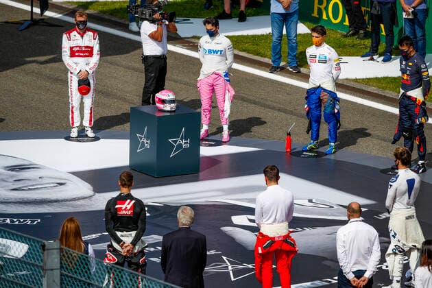 Motorsports: FIA Formula One World Championship, WM, Weltmeisterschaft 2020, Grand Prix of Belgium, Tribute to Formula 2 driver Anthoine Hubert (22.09.1996 - 31.08.2019) Spa-Francorchamps Belgium