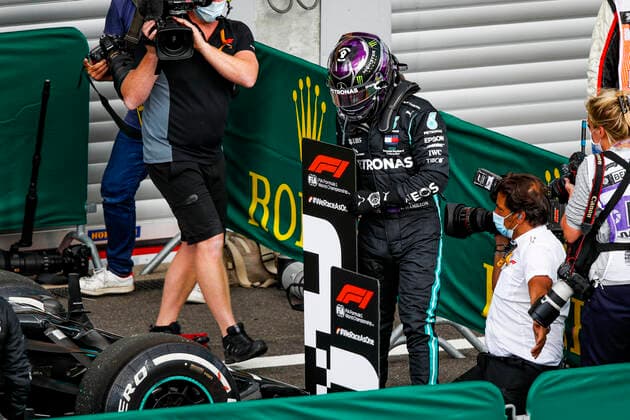 Motorsports: FIA Formula One World Championship, WM, Weltmeisterschaft 2020, Grand Prix of Belgium, 44 Lewis Hamilton (GBR, Mercedes-AMG Petronas Formula One Team), Spa-Francorchamps Belgium