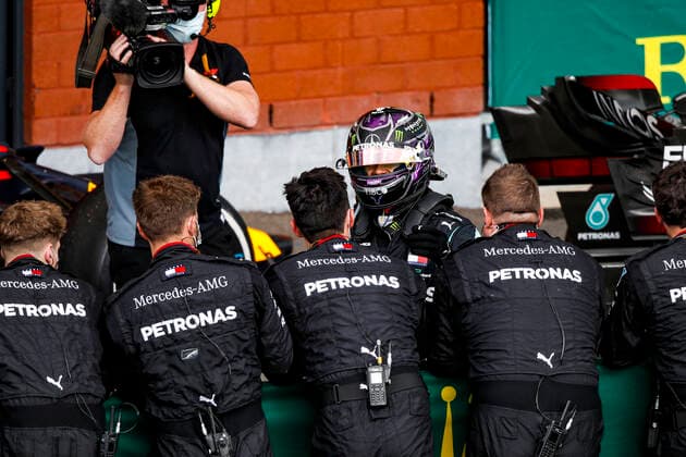 Motorsports: FIA Formula One World Championship, WM, Weltmeisterschaft 2020, Grand Prix of Belgium, 44 Lewis Hamilton (GBR, Mercedes-AMG Petronas Formula One Team), Spa-Francorchamps Belgium