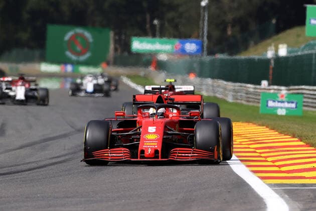 FORMULA 1 ROLEX BELGIAN GRAND PRIX 2020 30.08.2020, Circuit de Spa-Francorchamps, Spa-Franchorchamps, FORMULA 1 ROLEX BELGIAN GRAND PRIX 2020 , im Bild Sebastian Vettel (GER 5), Scuderia Ferrari