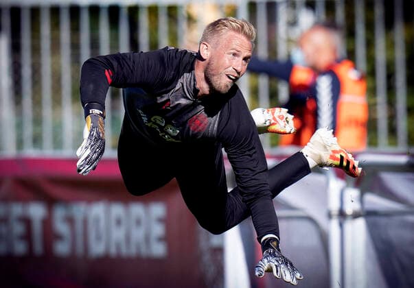 Sport Bilder des Tages Kasper Schmeichel under fodboldlandsholdets mixed zone og traening i Helsingoer , mandag den 31. august 2020.. , Copenhagen Denmark