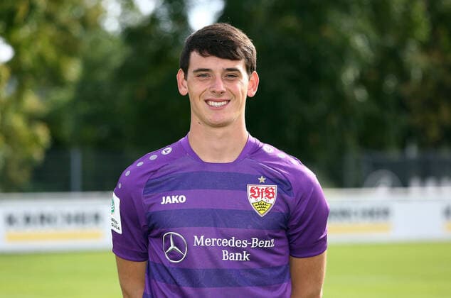 27.08.20 U19 VfB Stuttgart Fototermin Saison 2020 2011 Deutschland, Stuttgart, 27.08.2020, Fussball, A-Junioren Bundesliga Süd Südwest, Saison 2020 2021, U19 VfB Stuttgart Fototermin: Patrick Schott.