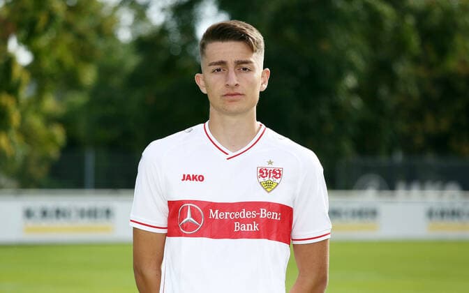 27.08.20 U19 VfB Stuttgart Fototermin Saison 2020 2011 Deutschland, Stuttgart, 27.08.2020, Fussball, A-Junioren Bundesliga Süd Südwest, Saison 2020 2021, U19 VfB Stuttgart Fototermin: Mirhan Inan.