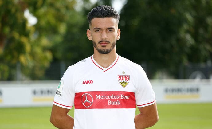 27.08.20 U19 VfB Stuttgart Fototermin Saison 2020 2011 Deutschland, Stuttgart, 27.08.2020, Fussball, A-Junioren Bundesliga Süd Südwest, Saison 2020 2021, U19 VfB Stuttgart Fototermin: Atmir Krasniqi.