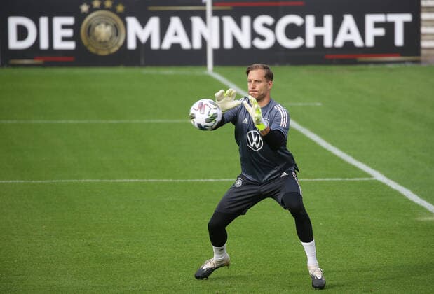 Fußball, Nationalteam Deutschland Training Stuttgart , Fußball Nationalmannschaft Training iim Robert Schlienz Stadion , Oliver Baumann *** Stuttgart , Soccer National Team Training in the Robert Schlienz Stadium , Oliver Baumann
