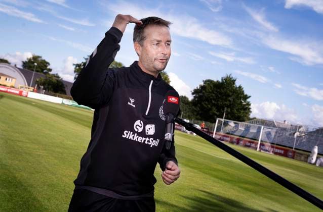 Fußball, Nationalteam Dänemark Training Landstraener Kasper Hjulmand under fodboldlandsholdets mixed zone og traening i Helsingoer torsdag den 3. september 2020.. , Copenhagen Denmark