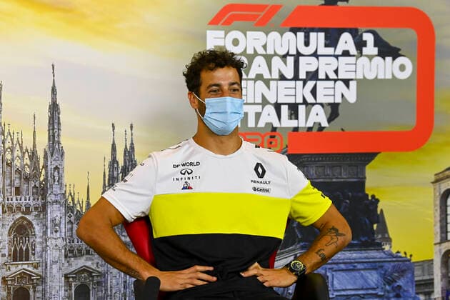 Motorsports: FIA Formula One World Championship, WM, Weltmeisterschaft 2020, Grand Prix of Italy Motorsports: FIA Formula One World Championship 2020, Grand Prix of Italy, 3 Daniel Ricciardo (AUS, Renault DP World F1 Team),