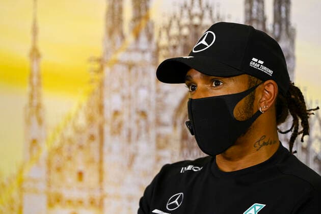 Motorsports: FIA Formula One World Championship, WM, Weltmeisterschaft 2020, Grand Prix of Italy Motorsports: FIA Formula One World Championship 2020, Grand Prix of Italy, 44 Lewis Hamilton (GBR, Mercedes-AMG Petronas Formula One Team),