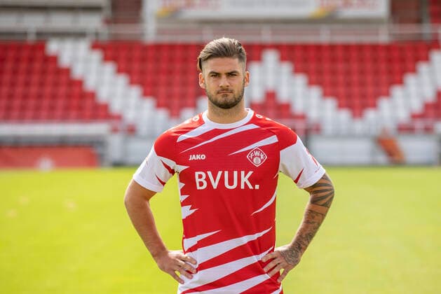 Dominic Baumann, FC Würzburger Kickers, 2. Bundesliga, Porträttermin 2020 2021, Copyright: HMBxMedia xHeikoxBecker