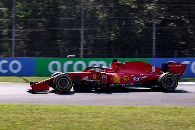 Motorsports: FIA Formula One World Championship, WM, Weltmeisterschaft 2020, Grand Prix of Italy, 5 Sebastian Vettel (GER, Scuderia Ferrari Mission Winnow), Monza Italy