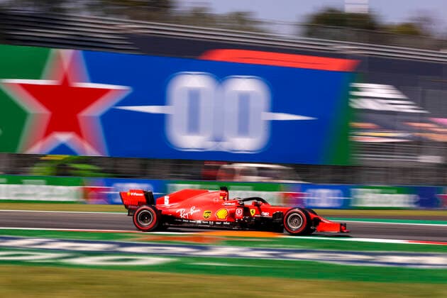 Motorsports: FIA Formula One World Championship, WM, Weltmeisterschaft 2020, Grand Prix of Italy, 5 Sebastian Vettel (GER, Scuderia Ferrari Mission Winnow), Monza Italy