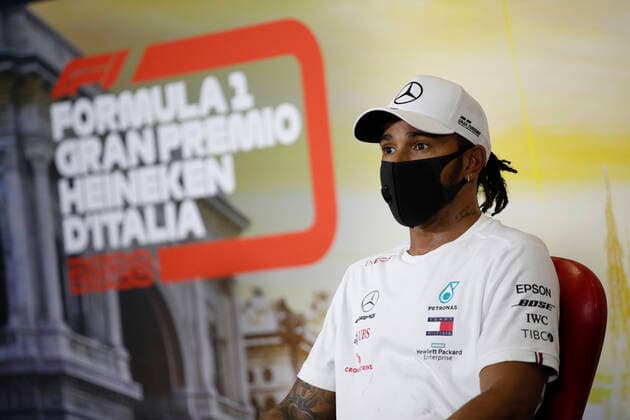 Motorsports: FIA Formula One World Championship, WM, Weltmeisterschaft 2020, Grand Prix of Italy Motorsports: FIA Formula One World Championship 2020, Grand Prix of Italy, 44 Lewis Hamilton (GBR, Mercedes-AMG Petronas Formula One Team),