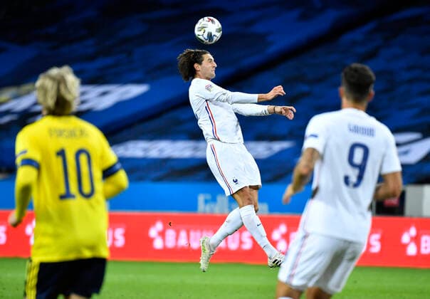 FranceÂ s Adrien Rabiot during the UEFA Nations League football match between Sweden and France at Friends Arena in Stockholm, Sweden September 05, 2020. STOCKHOLM Sweden x10070x