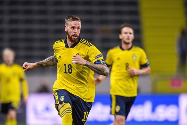200905 Pontus Jansson of Sweden during the Nations League football match between Sweden and France on September 5, 2020 in Stockholm. Photo: Johanna Lundberg BILDBYRAN kod JL JM0013 bbeng fotboll fotball football soccer landskamp nations league sverige sweden sverige a frankrike france Copyright: JOHANNAxLUNDBERG BB200905JL037