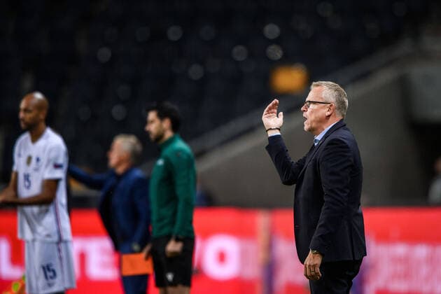 200905 Head coach Janne Andersson of Sweden during the Nations League football match between Sweden and France on September 5, 2020 in Stockholm. Photo: Joel Marklund BILDBYRAN kod JM JM0013 bbeng fotboll fotball football soccer landskamp nations league sverige sweden sverige a frankrike france Copyright: JOELxMARKLUND BB200905JM126