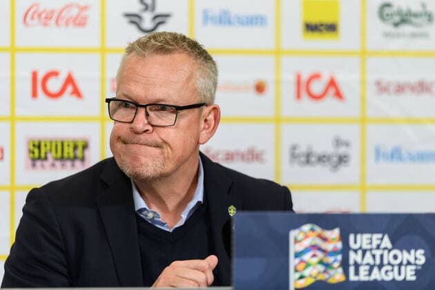 200905 Head coach Janne Andersson of Sweden at a press conference, PK, Pressekonferenz after the Nations League football match between Sweden and France on September 5, 2020 in Stockholm. Photo: Joel Marklund BILDBYRAN kod JM JM0013 bbeng fotboll fotball football soccer landskamp nations league sverige sweden sverige a frankrike france presskonferens press conference Copyright: JOELxMARKLUND BB200905JM158