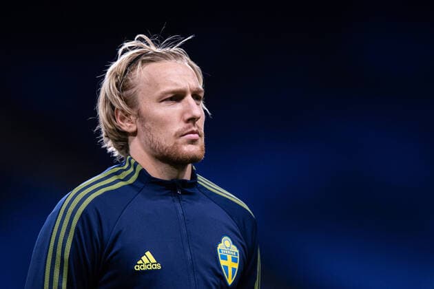 200905 Emil Forsberg of Sweden during the Nations League football match between Sweden and France on September 5, 2020 in Stockholm. Photo: Joel Marklund BILDBYRAN kod JM JM0013 bbeng fotboll fotball football soccer landskamp nations league sverige sweden sverige a frankrike france Copyright: JOELxMARKLUND BB200905JM236